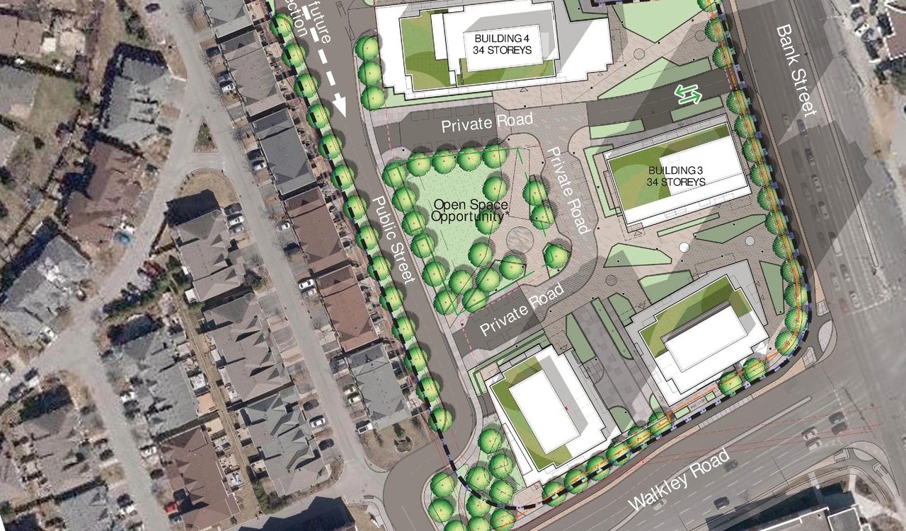 Construction site plan for project from page 22 of the file '2025-03-18 - Urban Design Brief - D01-01-24-0021'
