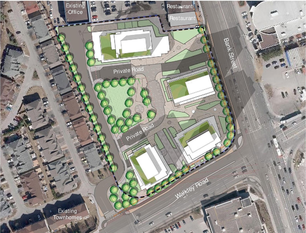 Construction site plan for project from page 32 of the file '2025-03-18 - Urban Design Brief - D01-01-24-0021'