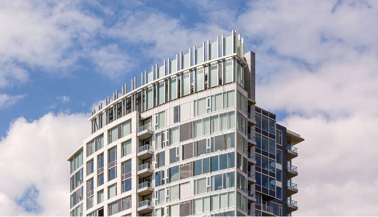 Rendering of building from page 31 of the file '2025-04-04 - Revised Design Brief - D01-01-24-0021'