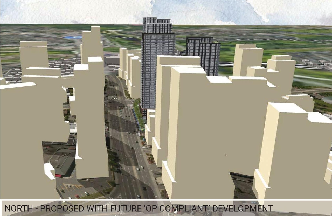 Rendering of building from page 38 of the file '2025-04-04 - Revised Design Brief - D01-01-24-0021'