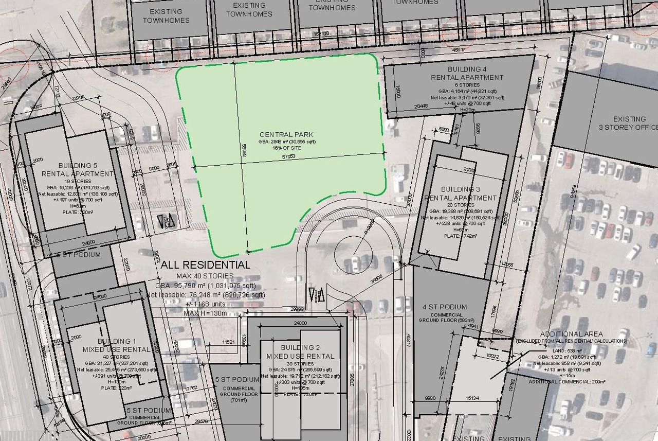 Construction site plan for project from page 30 of the file '2025-04-04 - Urban Design Review Panel Report - D01-01-24-0021'