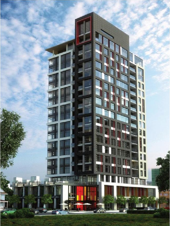 Rendering of building from page 33 of the file '2025-04-04 - Urban Design Review Panel Report - D01-01-24-0021'