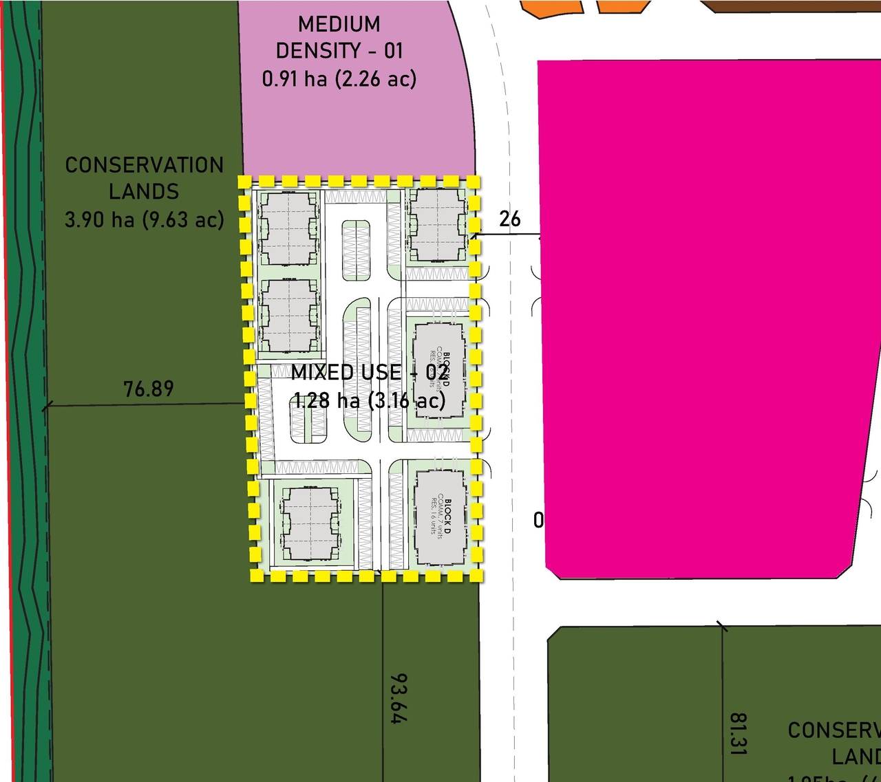 Construction site plan for project from page 24 of the file '2024-10-21 - Design Brief - D01-01-24-0023'