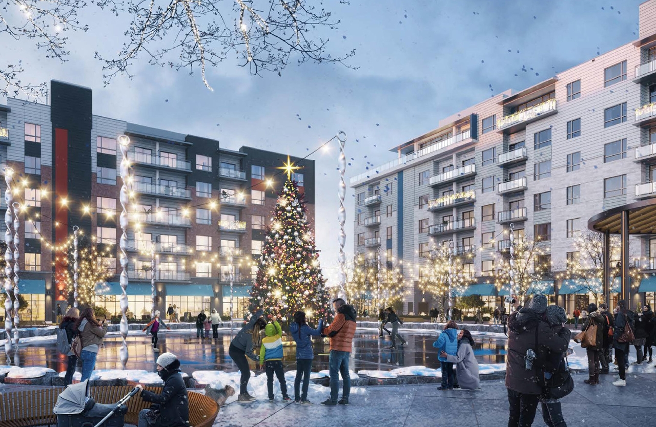 Rendering of building from page 29 of the file '2024-10-21 - Design Brief - D01-01-24-0023'