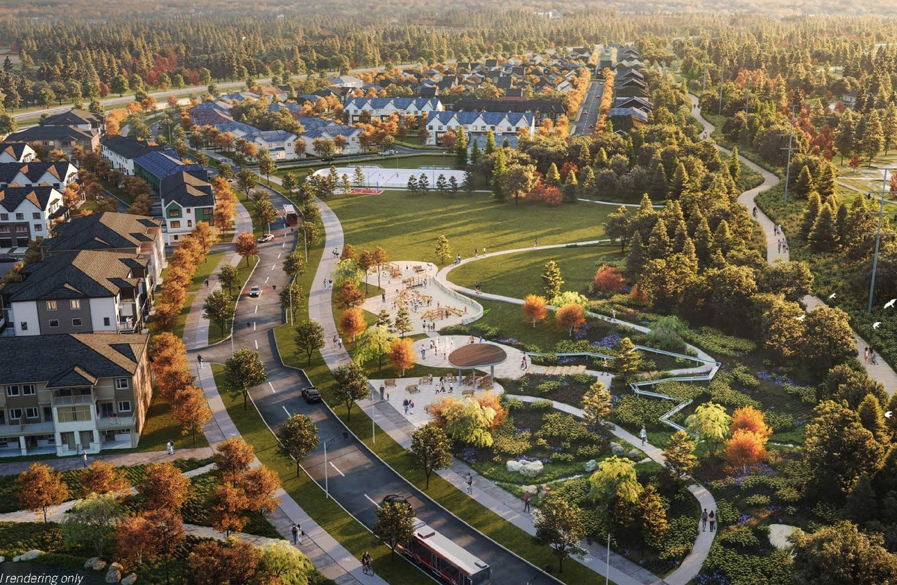 Rendering of building from page 32 of the file '2024-10-21 - Design Brief - D01-01-24-0023'