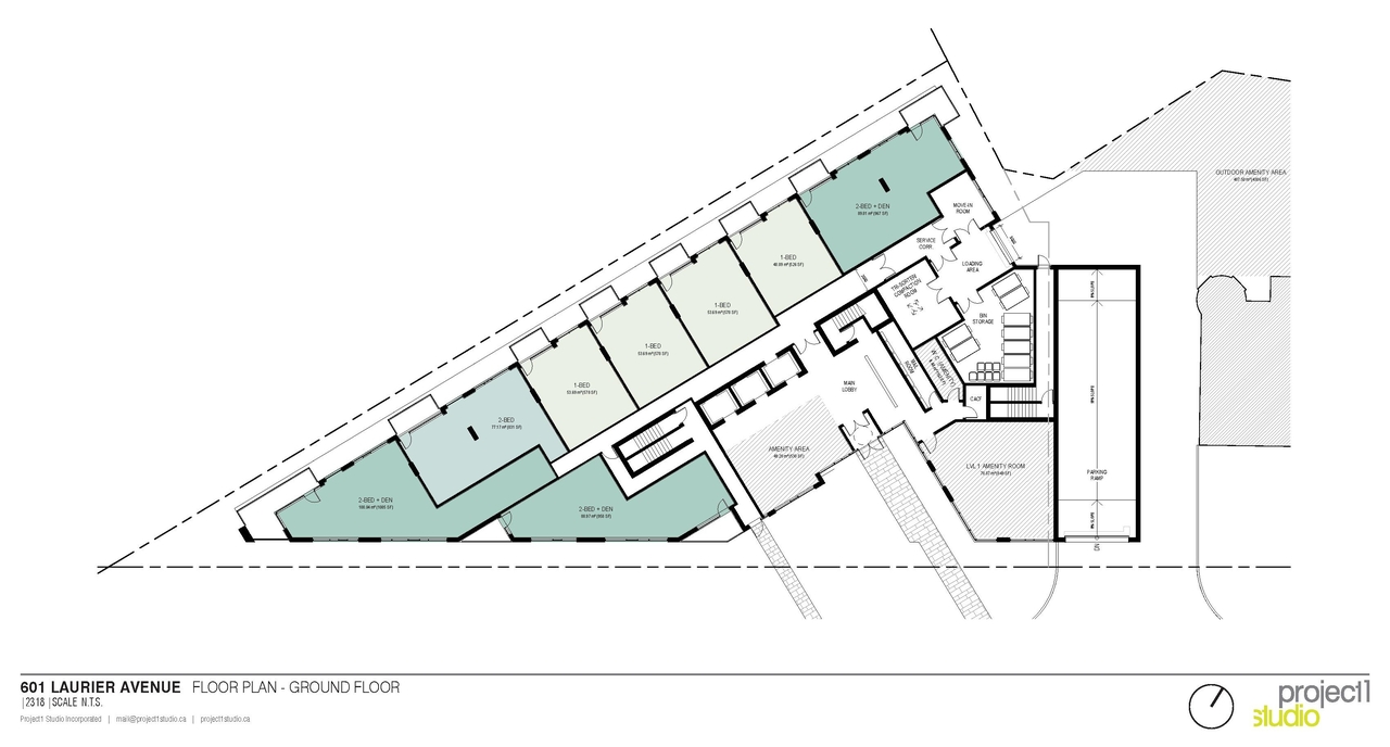Floor plan for project from page 26 of the file '2024-12-18 - Urban Design Brief - D01-01-24-0026'