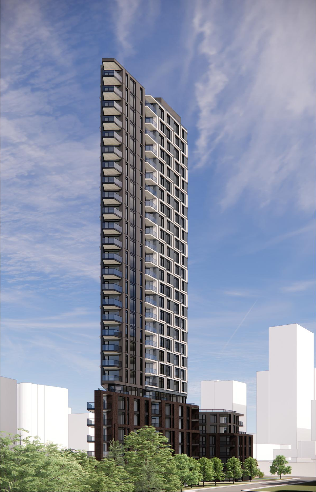 Rendering of building from page 21 of the file '2025-11-26 - UDRP Report - D01-01-24-0026'
