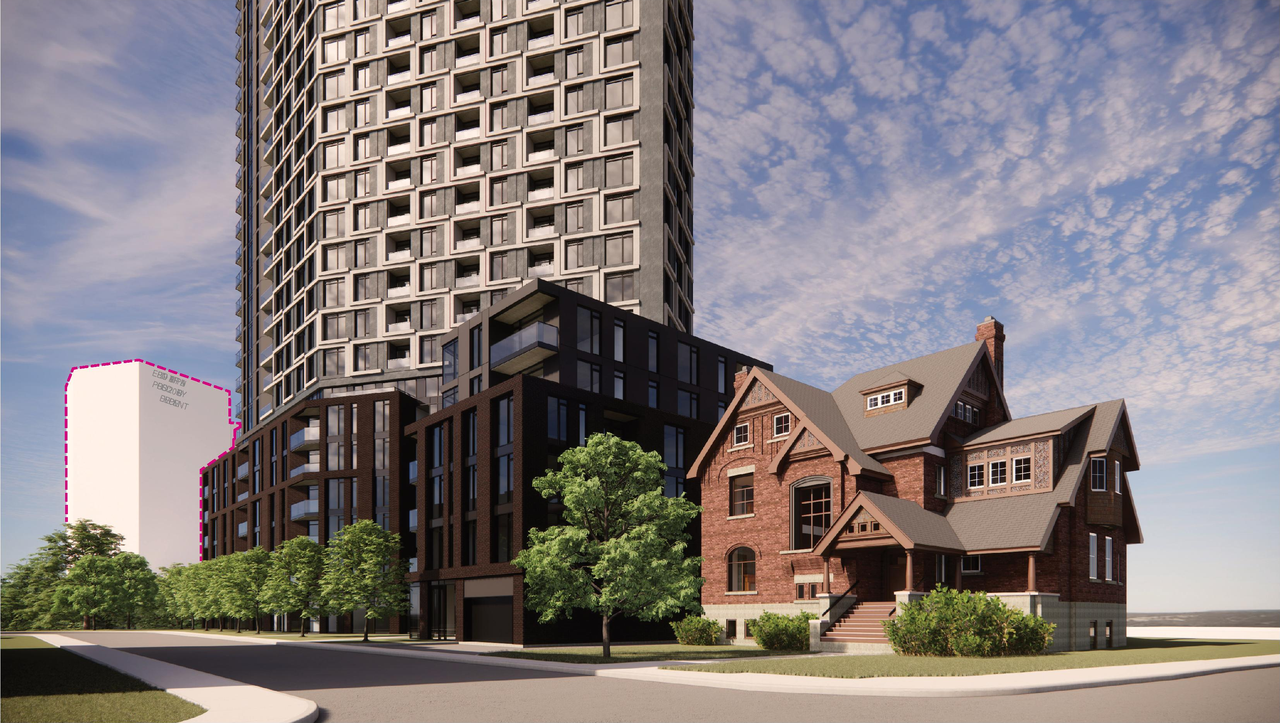 Rendering of building from page 25 of the file '2025-11-26 - UDRP Report - D01-01-24-0026'