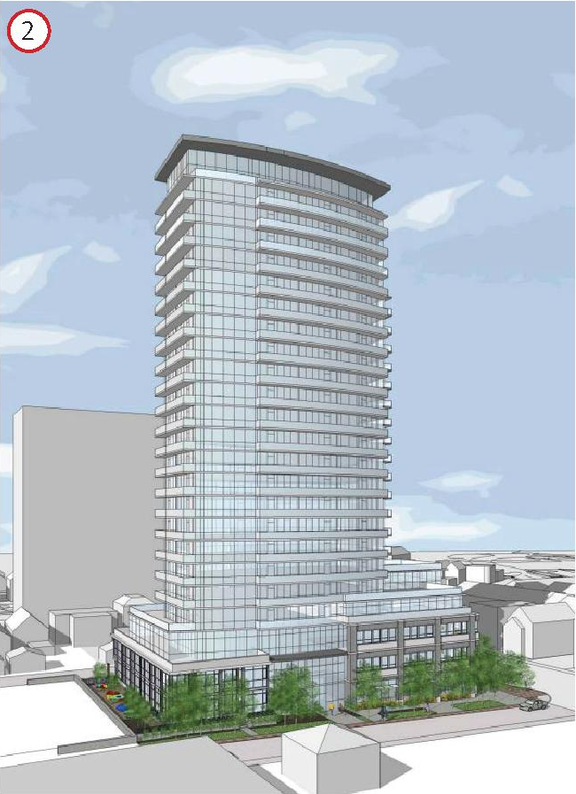 Rendering of building from page 60 of the file '2026-07-29 - Signed Urban Design Brief - D01-01-24-0027'