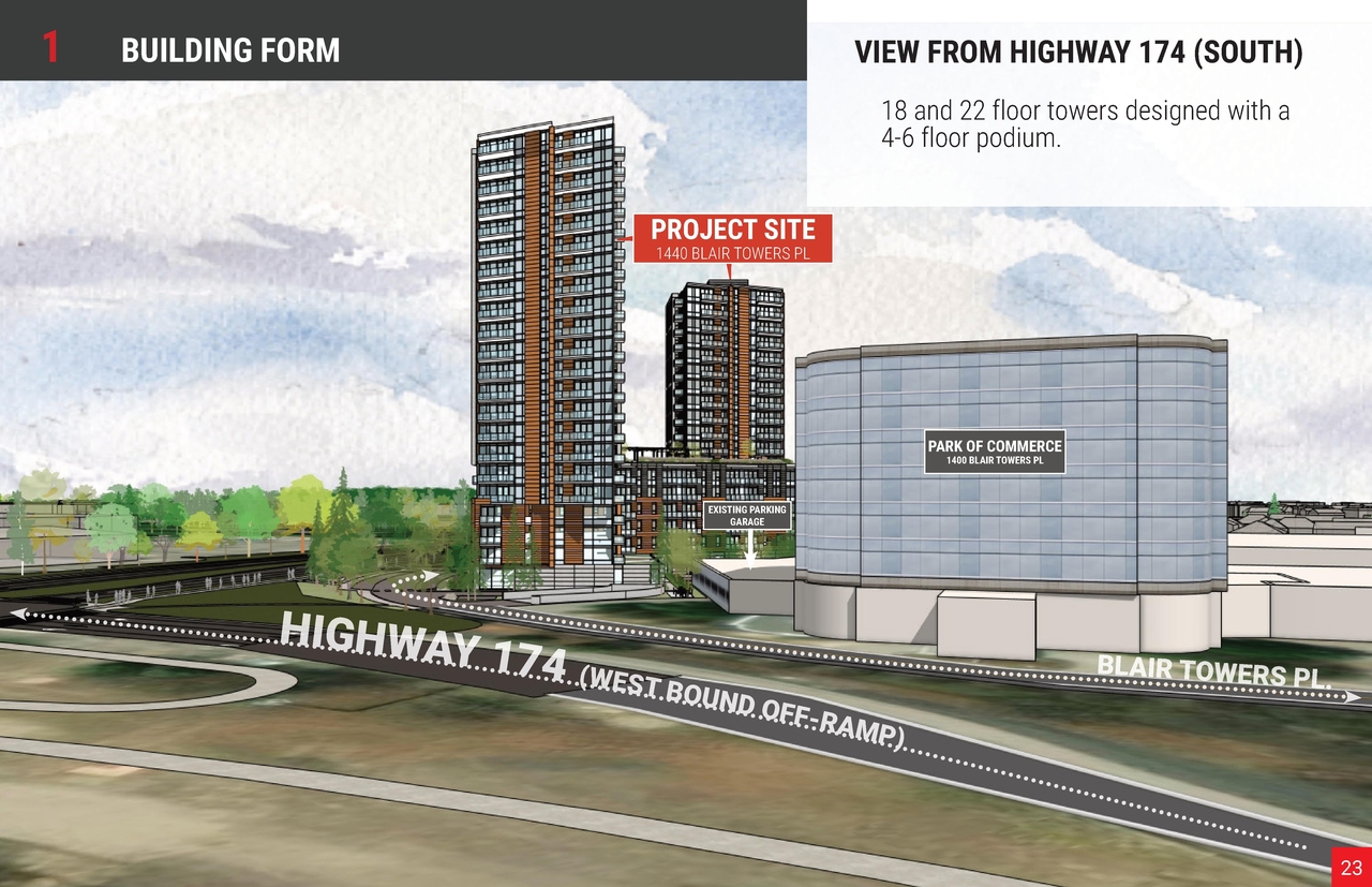 Rendering of building from page 23 of the file '2025-03-20 - UDRP Report - D01-01-24-0028'