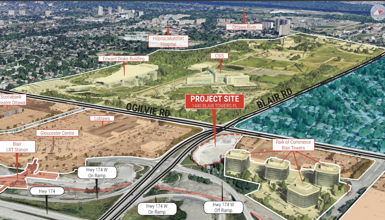 Construction site plan for project from page 16 of the file '2025-03-20 - Urban Design Brief - D01-01-24-0028'