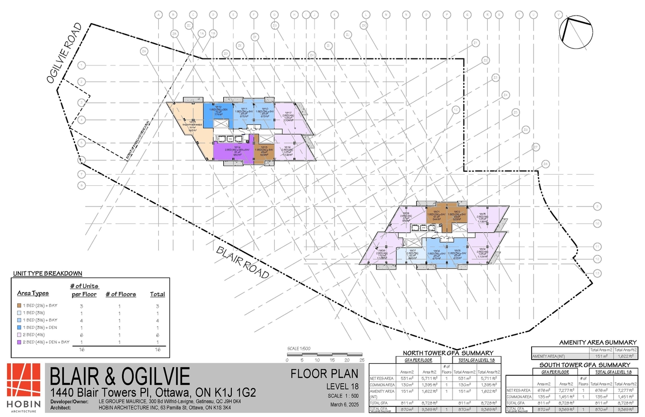 Floor plan for project from page 52 of the file '2025-03-20 - Urban Design Brief - D01-01-24-0028'