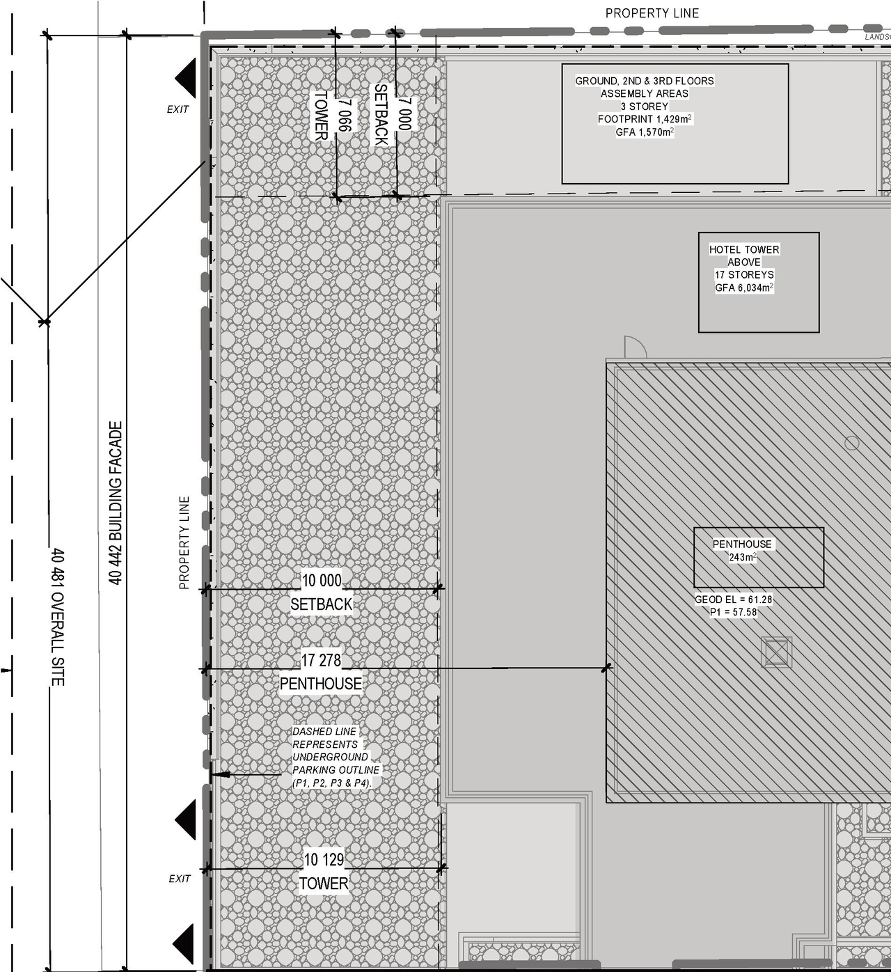 Construction site plan for project from page 11 of the file '2025-08-05 - UDRP Report - D01-01-25-0009'