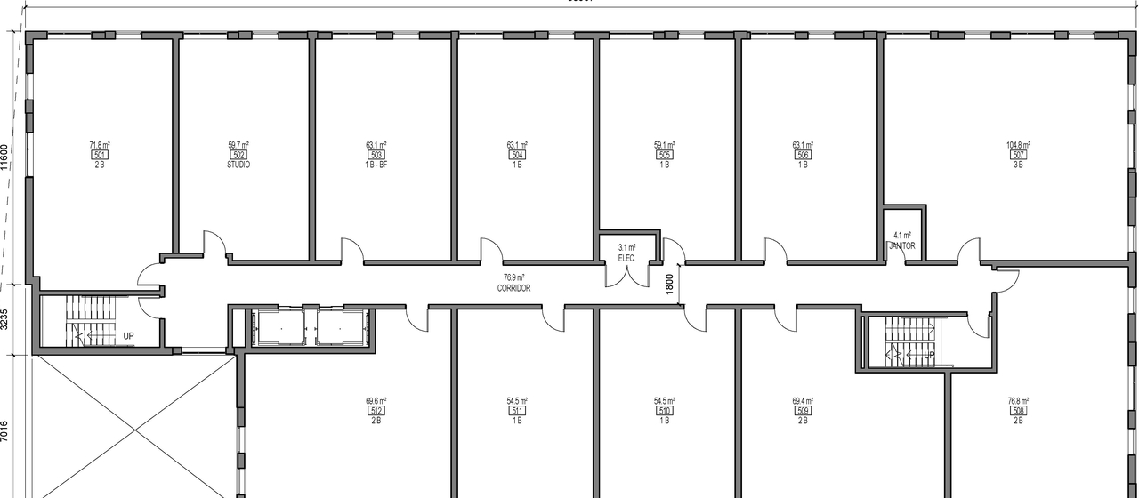 Floor plan for project from page 5 of the file '2025-05-02 - Floor Plans - D01-01-25-0011'