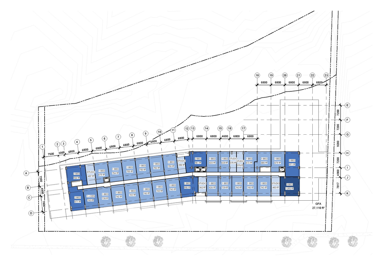 Construction site plan for project from page 28 of the file '2025-12-19 - Architectural & Urban Design Brief - D01-01-25-0026 & D02-02-25-0099'