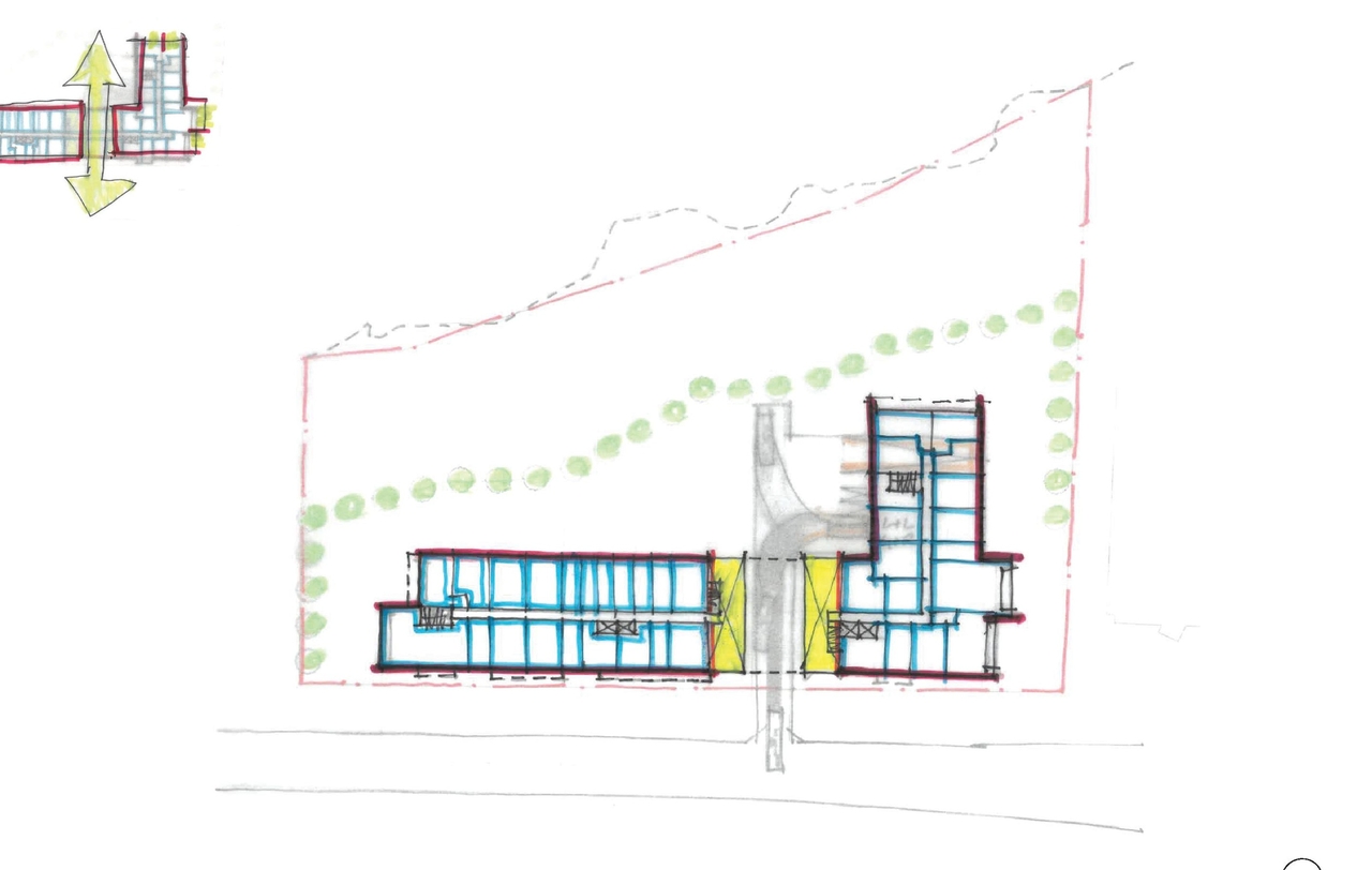 Construction site plan for project from page 6 of the file '2025-12-19 - Architectural & Urban Design Brief - D01-01-25-0026 & D02-02-25-0099'