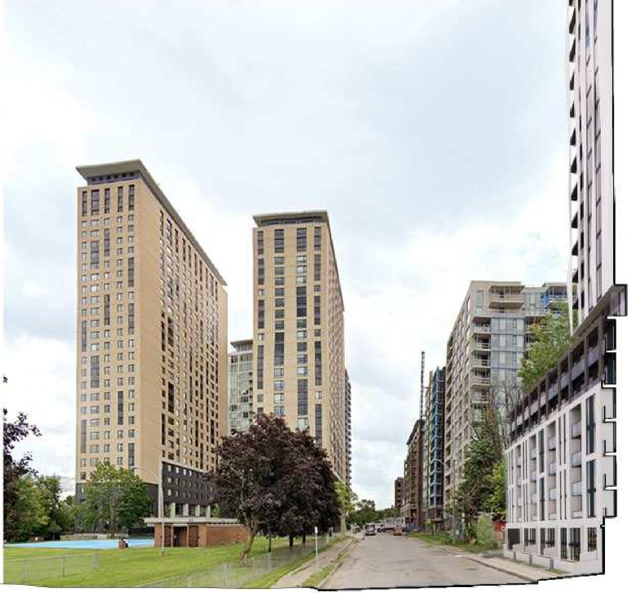 Rendering of building from page 15 of the file '2025-12-24 - Planning Rationale & Urban Design Brief - D01-01-25-0027 & D02-02-25-0103'