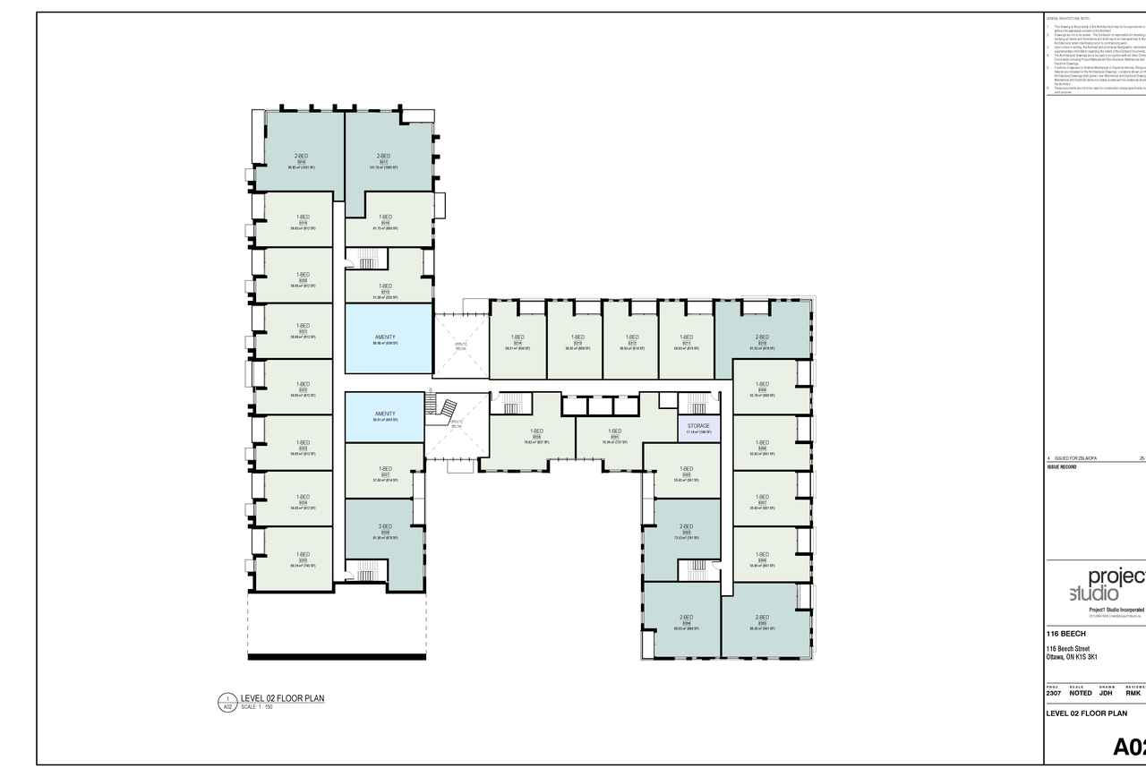 Floor plan for project from page 4 of the file '2025-12-24 - Floor Plans - D01-01-25-0027 & D02-02-25-0103'