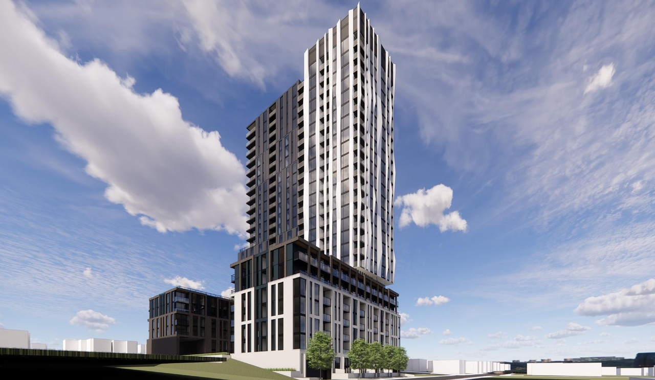 Rendering of building from page 18 of the file '2026-02-27 - UDRP Report - D01-01-25-0027 & D02-02-25-0103'