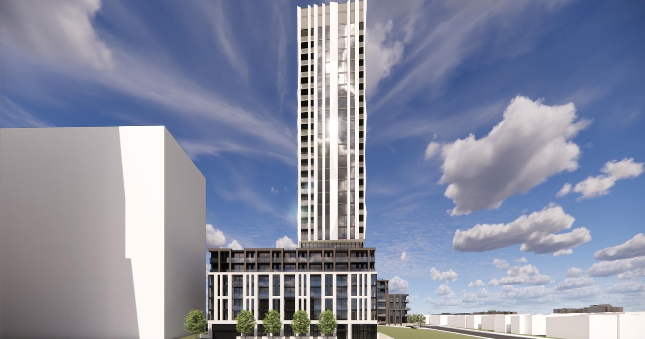 Rendering of building from page 20 of the file '2026-02-27 - UDRP Report - D01-01-25-0027 & D02-02-25-0103'