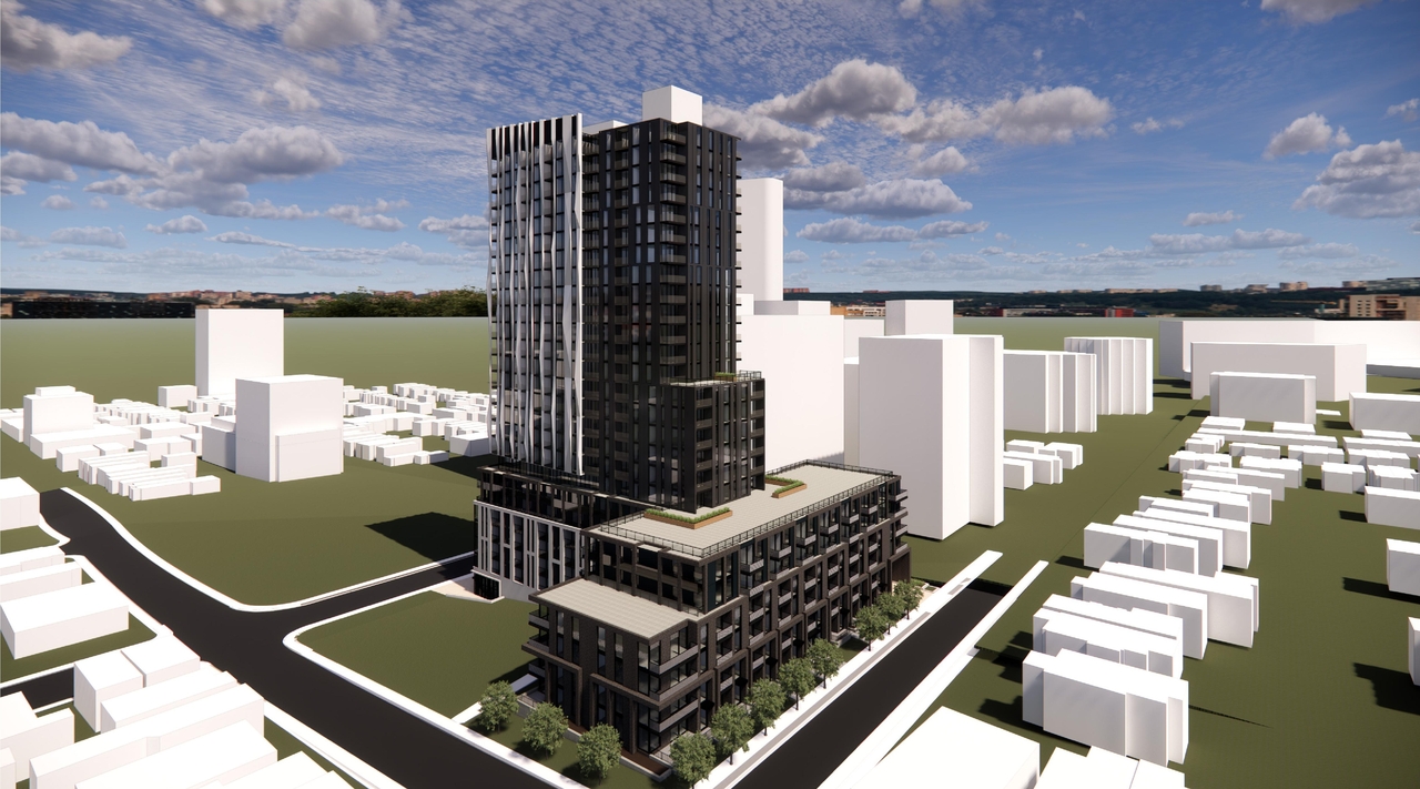 Rendering of building from page 26 of the file '2026-02-27 - UDRP Report - D01-01-25-0027 & D02-02-25-0103'