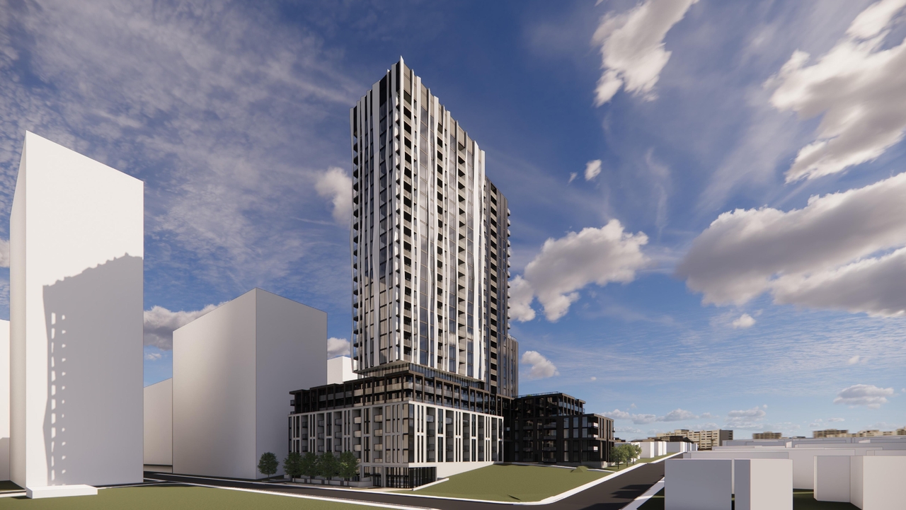 Rendering of building from page 28 of the file '2026-02-27 - UDRP Report - D01-01-25-0027 & D02-02-25-0103'