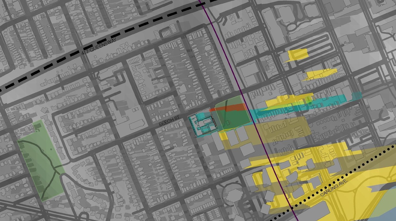 Construction site plan for project from page 55 of the file '2026-02-27 - UDRP Report - D01-01-25-0027 & D02-02-25-0103'