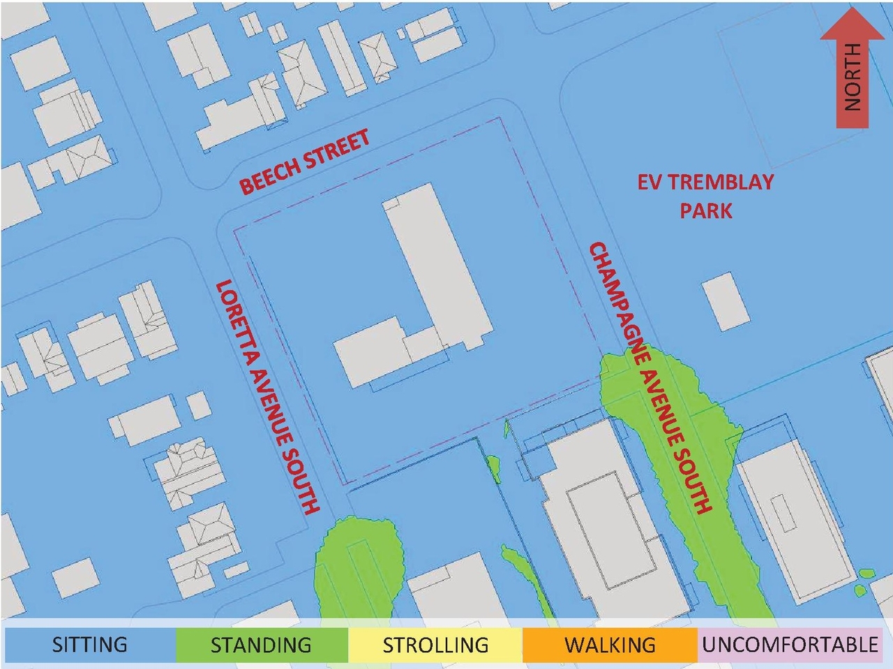 Construction site plan for project from page 60 of the file '2026-02-27 - UDRP Report - D01-01-25-0027 & D02-02-25-0103'