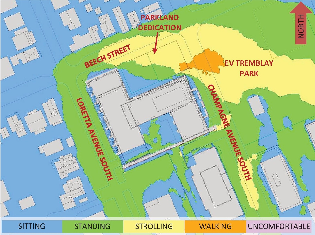 Construction site plan for project from page 60 of the file '2026-02-27 - UDRP Report - D01-01-25-0027 & D02-02-25-0103'