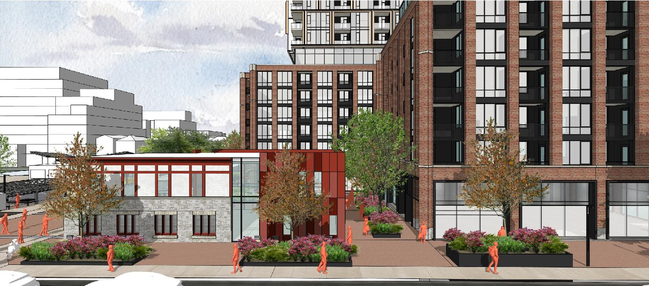 Rendering of building from page 11 of the file '2026-02-04 - Design Brief - D01-01-26-0002 & D02-02-26-0003'