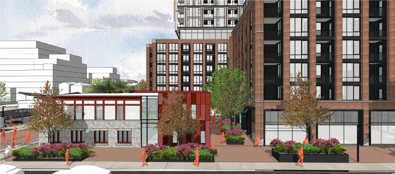 Rendering of building from page 11 of the file '2026-02-04 - Design Brief - D01-01-26-0002 & D02-02-26-0003'