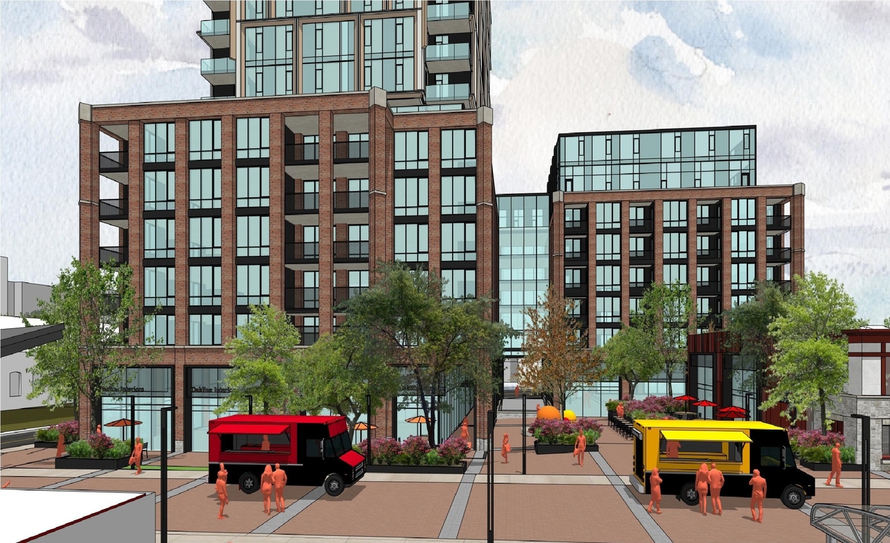 Rendering of building from page 12 of the file '2026-02-04 - Design Brief - D01-01-26-0002 & D02-02-26-0003'