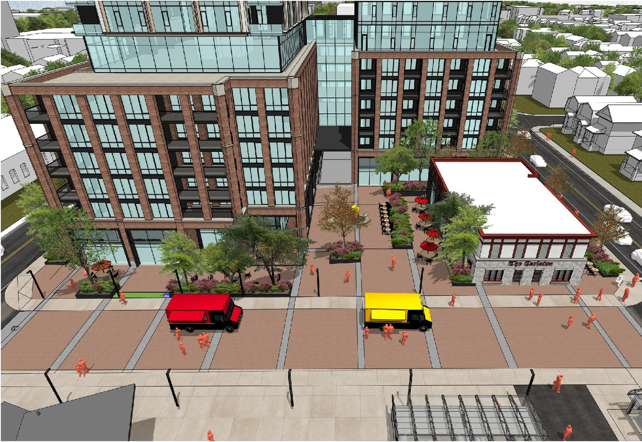 Rendering of building from page 7 of the file '2026-02-04 - Design Brief - D01-01-26-0002 & D02-02-26-0003'