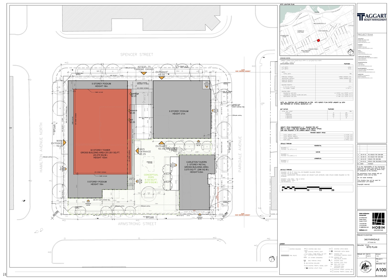 Construction site plan for project from page 1 of the file '2026-07-21 - Site Plan, Floor Plans & Zoning Schedule - D01-01-26-0002 & D02-02-26-0003'