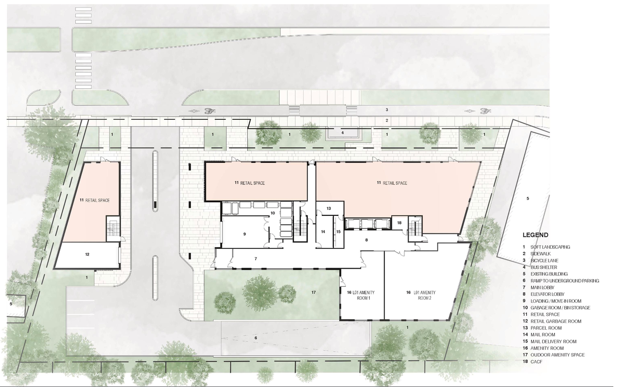 Floor plan for project from page 21 of the file '2026-02-13 - Urban Design Brief - D01-01-26-0003 & D02-02-26-0008'