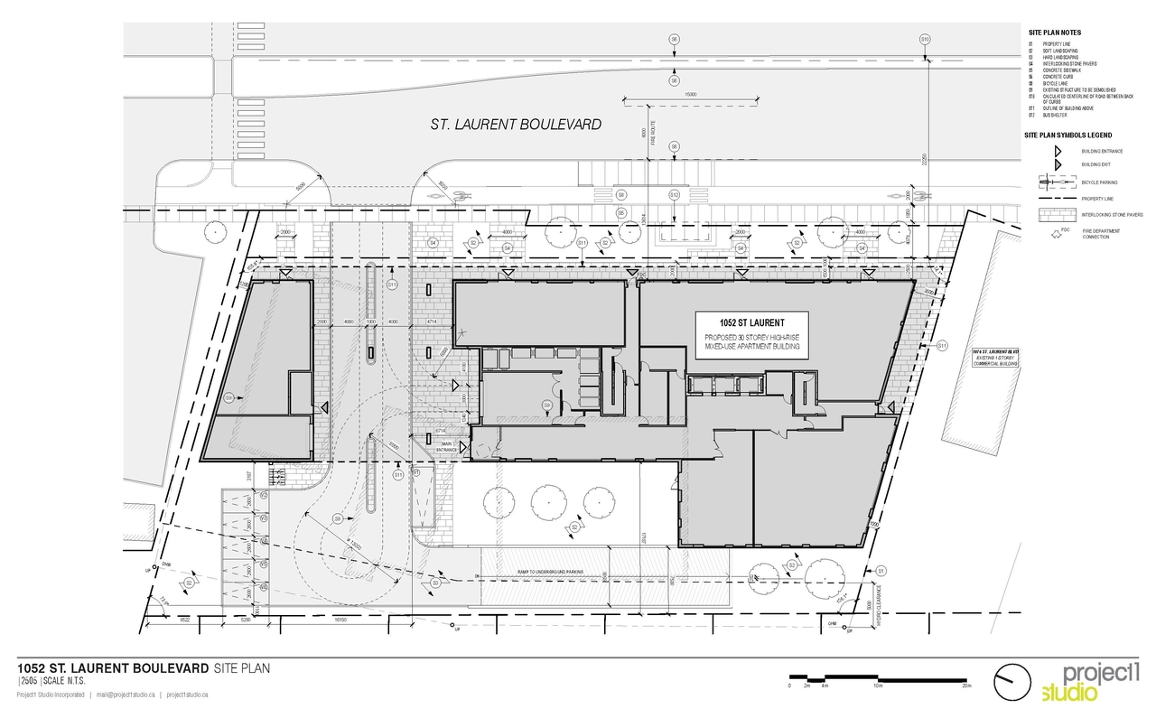 Construction site plan for project from page 22 of the file '2026-02-13 - Urban Design Brief - D01-01-26-0003 & D02-02-26-0008'