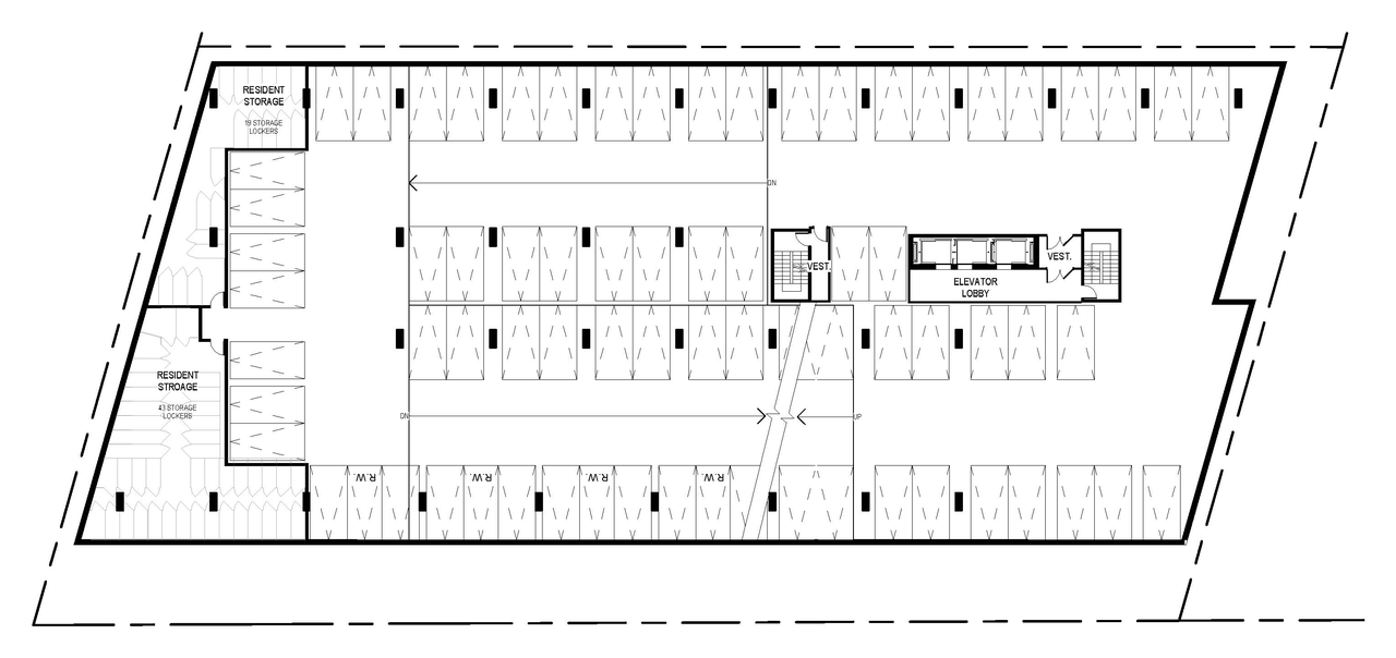 Floor plan for project from page 25 of the file '2026-02-13 - Urban Design Brief - D01-01-26-0003 & D02-02-26-0008'