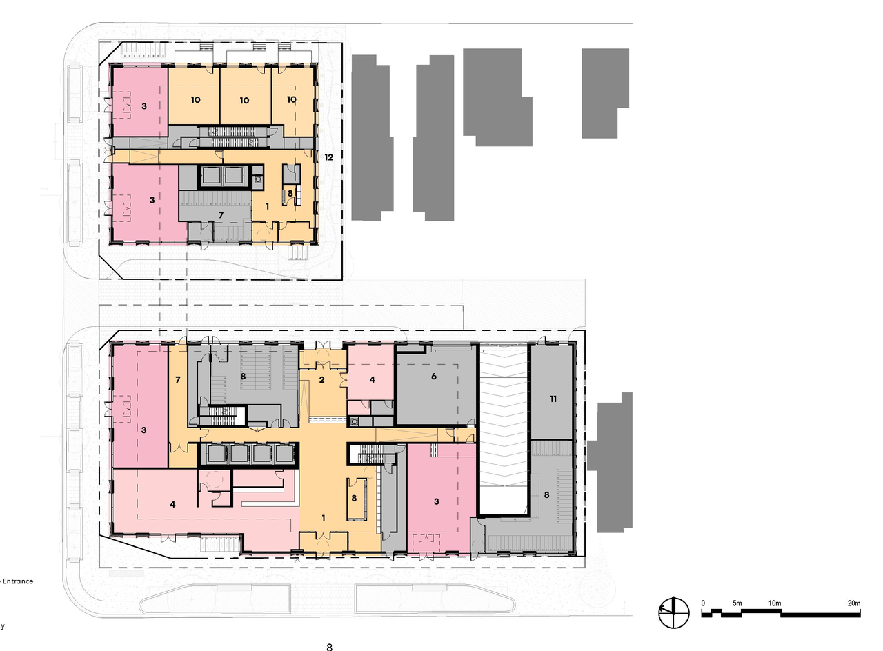 Floor plan for project from page 16 of the file '2026-03-09 - Urban Design Review Panel Recommendation Responses - D01-01-26-0005 & D02-02-26-0016'