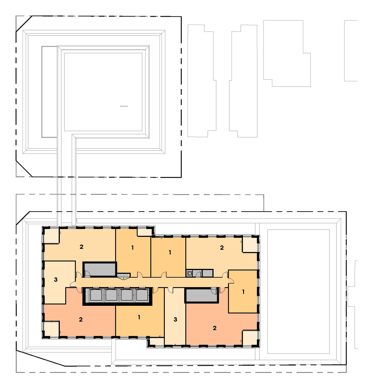 Floor plan for project from page 20 of the file '2026-03-09 - Urban Design Review Panel Recommendation Responses - D01-01-26-0005 & D02-02-26-0016'