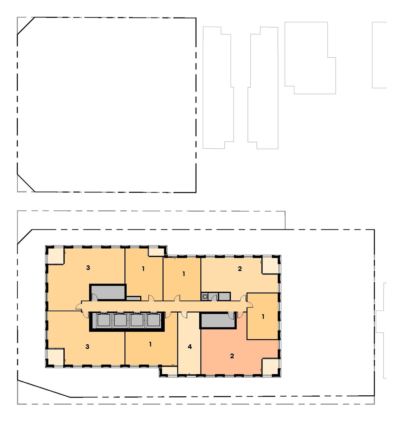 Floor plan for project from page 21 of the file '2026-03-09 - Urban Design Review Panel Recommendation Responses - D01-01-26-0005 & D02-02-26-0016'