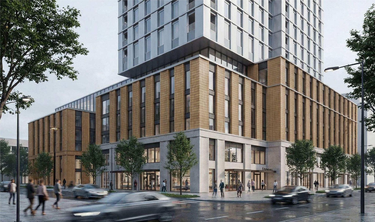 Rendering of building from page 79 of the file '2026-03-09 - Urban Design Review Panel Recommendation Responses - D01-01-26-0005 & D02-02-26-0016'