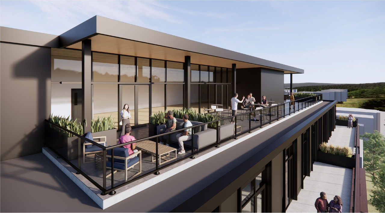 Rendering of building from page 31 of the file '2026-05-08 - Urban Design Review Panel Report - D01-01-26-0010'