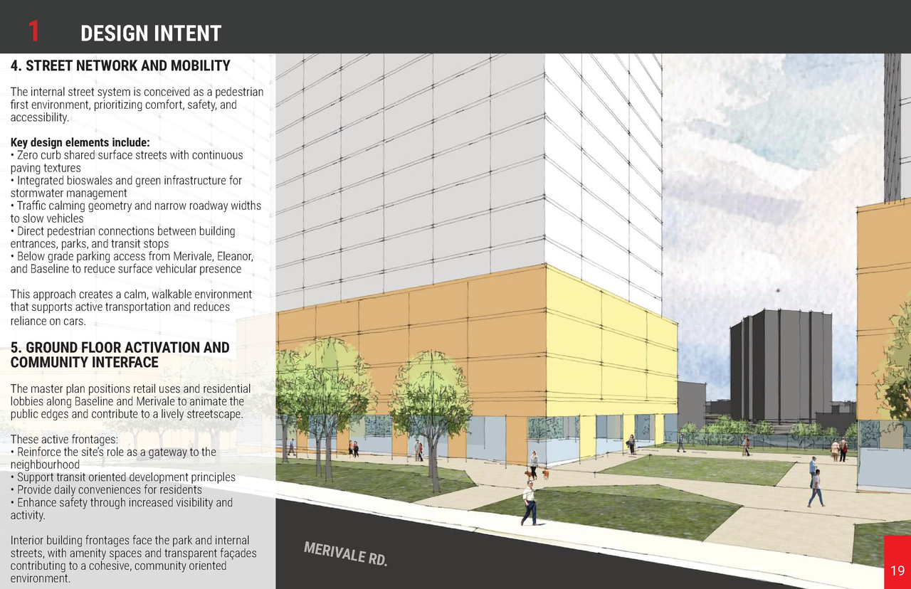 Rendering of building from page 19 of the file '2026-07-14 - Urban Design Brief - D01-01-26-0013 & D02-02-26-0056'
