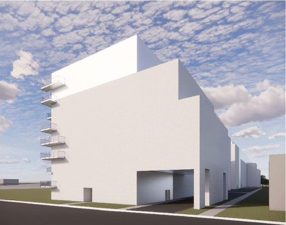 Rendering of building from page 1 of the file '2026-08-24 - Urban Design Review Panel Report - D01-01-26-0015 & D02-02-26-0069'