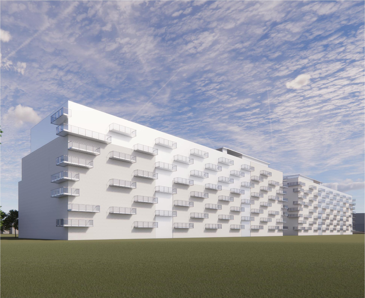 Rendering of building from page 16 of the file '2026-08-24 - Urban Design Review Panel Report - D01-01-26-0015 & D02-02-26-0069'