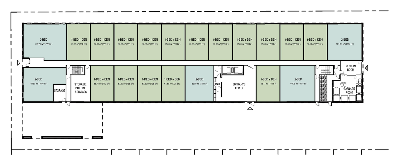 Floor plan for project from page 50 of the file '2026-08-24 - Urban Design Review Panel Report - D01-01-26-0015 & D02-02-26-0069'