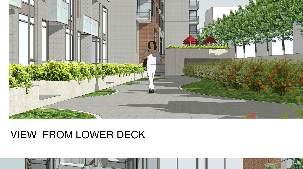 Rendering of building from page 1 of the file 'Revised Streetscape View 4 D02-02-11-0102'