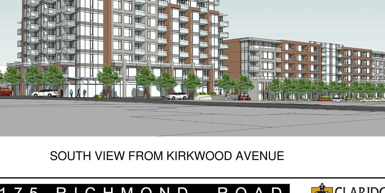 Rendering of building from page 1 of the file 'Revised Streetscape View 1 D02-02-11-0102'