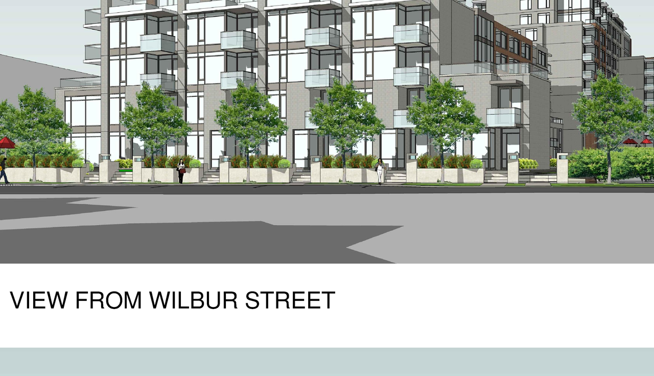 Rendering of building from page 1 of the file 'Revised Streetscape View 1 D02-02-11-0102'