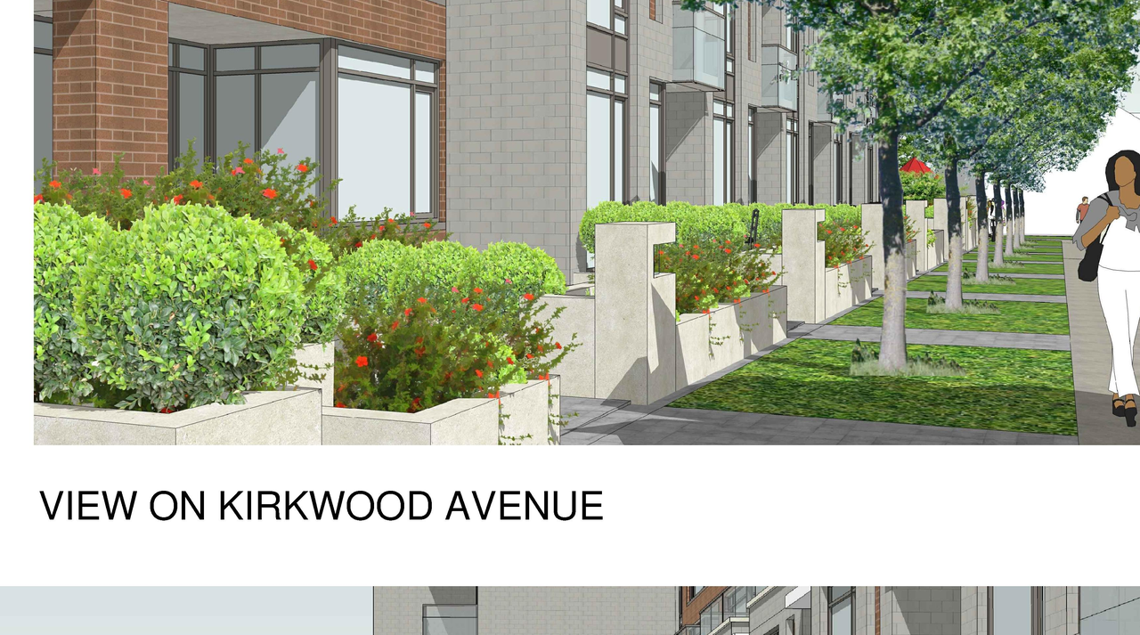 Rendering of building from page 1 of the file 'Revised Streetscape View 3 D02-02-11-0102'
